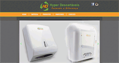 Desktop Screenshot of hyperdescartaveis.com.br